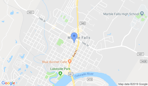 ASB Karate Marble Falls location Map