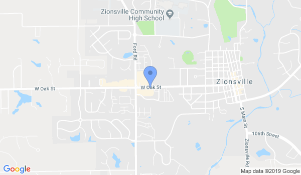 Adamson's Karate Zionsville location Map