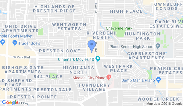 Ahn's Tae Kwon DO Institute location Map