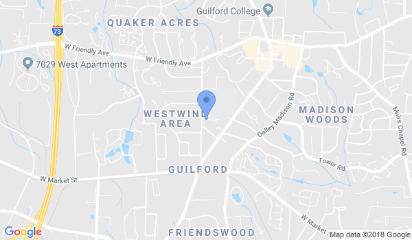 Aikido Greensboro Kodokan Dojo location Map