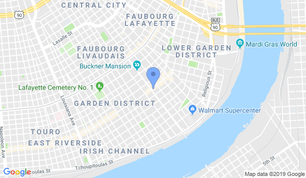 Aikido New Orleans location Map