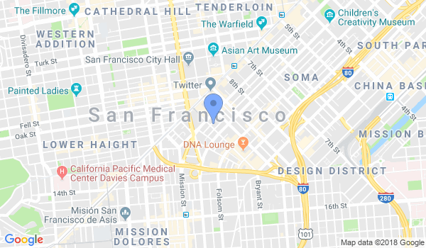 Aikido Suginami Aikikai San Francisco location Map