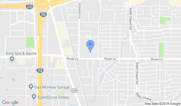 Aikido of Dallas location Map