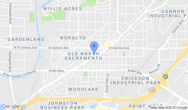 Aikido of Sacramento location Map