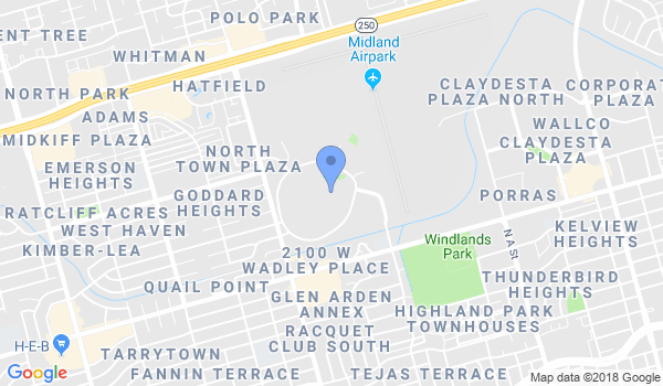 Aikido of Midland location Map