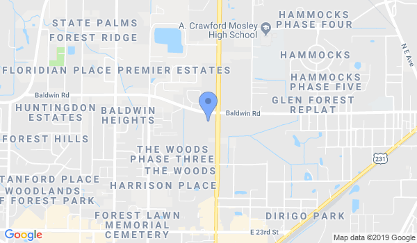 Aikido of Panama City location Map