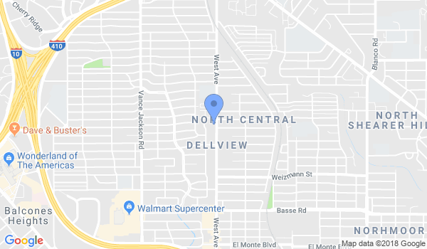 Alamo Judo Club location Map