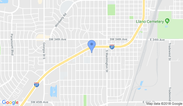 Amarillo Kenpo Kung Fu Academy location Map