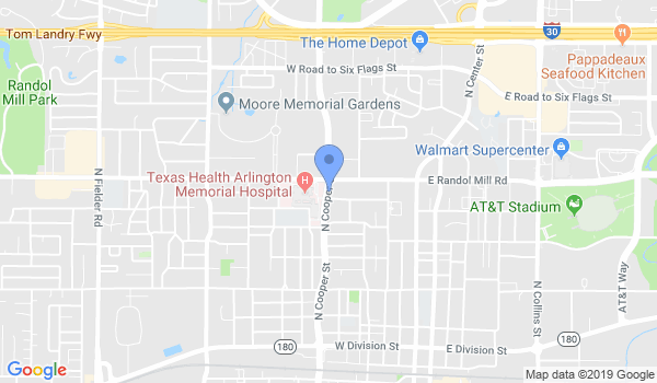 Arlington Mixed Martial Arts location Map