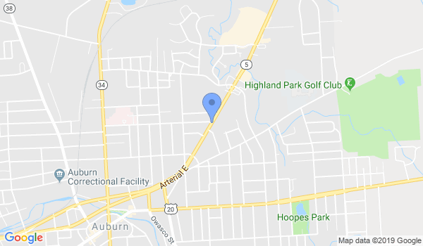 Auburn Karate School location Map