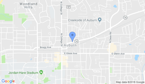 Auburn Jeet Kune Do  location Map