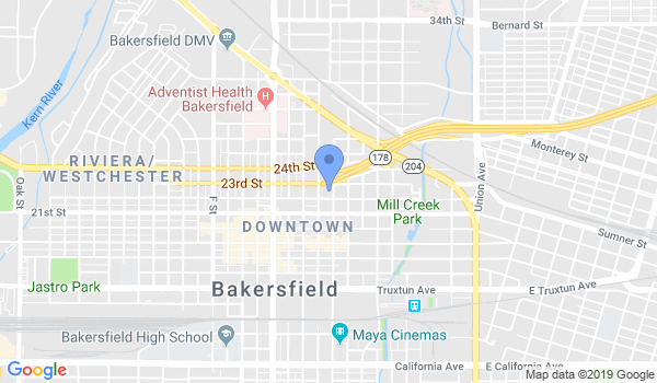 Bakersfield Judo Club location Map