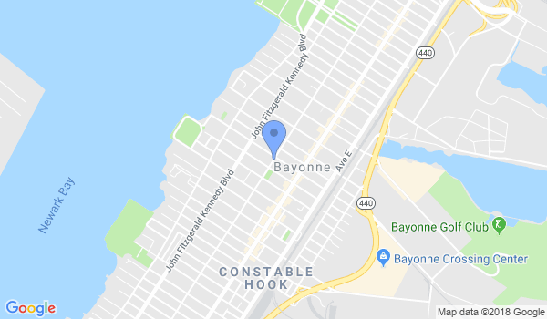 Bayonne Martial Arts Center location Map