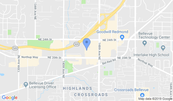 Bellevue Martial Arts Academy location Map