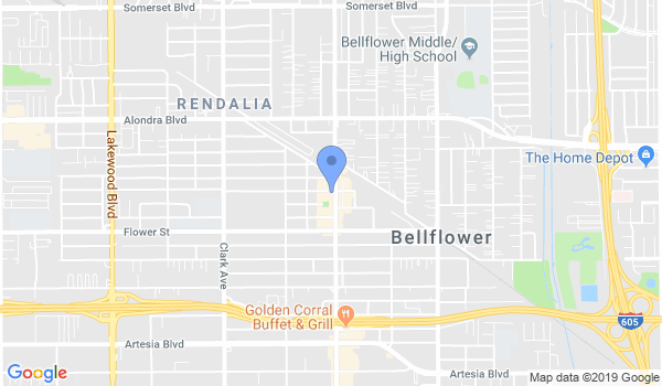 Bellflower Martial Arts location Map