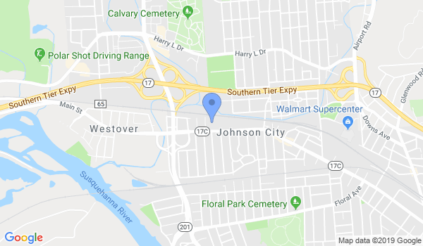 Binghamton Martial Arts location Map