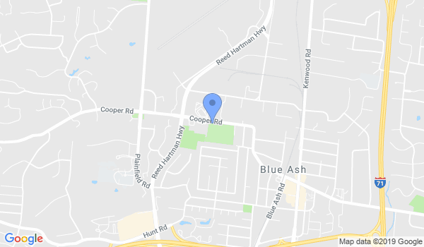 Blue Ash Karate School location Map