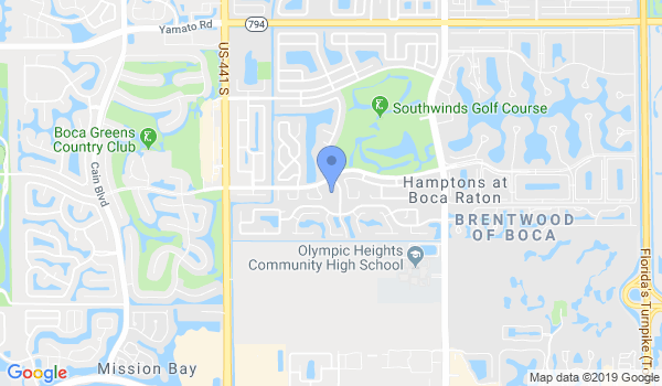 Boca Raton Karate & Kickboxing Academy location Map