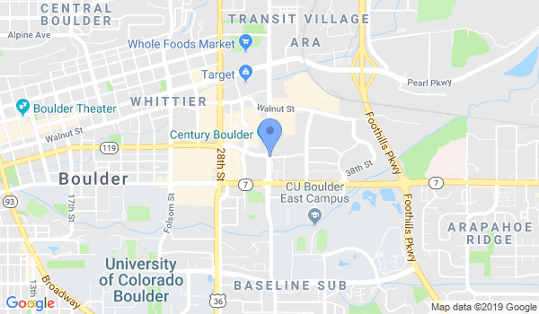 Boulder Karate location Map