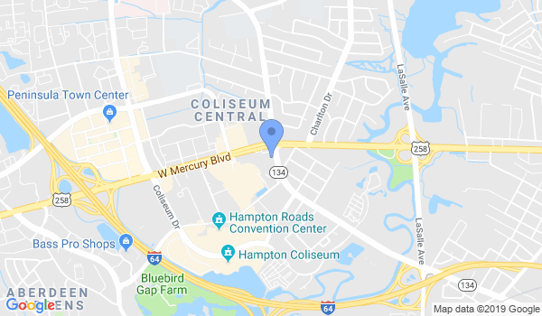 Brian Hobson Karate Studio location Map