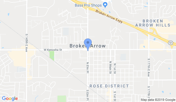 Broken Arrow Karate Club location Map