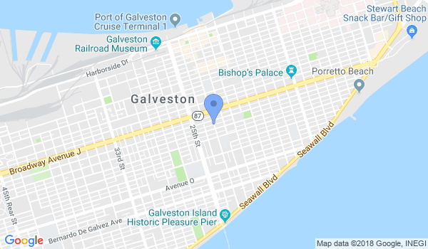 Bujinkan Galveston Dojo location Map