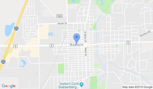 Auburn Martial Arts Center location Map
