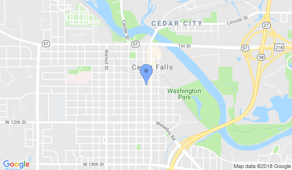 Cedar Falls Karate Club location Map