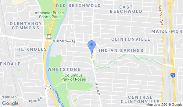 Central Ohio Martial Arts location Map