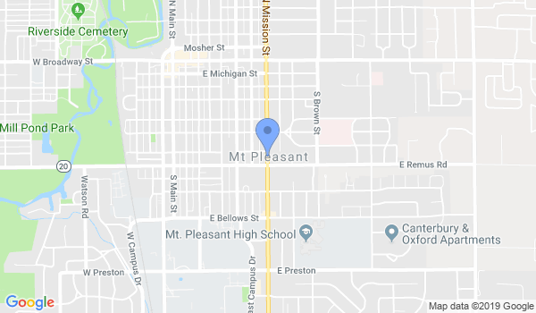 Central Michigna Karate-CMU Campus location Map
