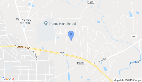 Chapel Hill Shotokan location Map
