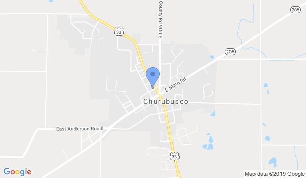 Churubusco Karate LLC location Map