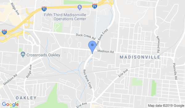 Cincinnati Tae Kwon DO Ctr location Map