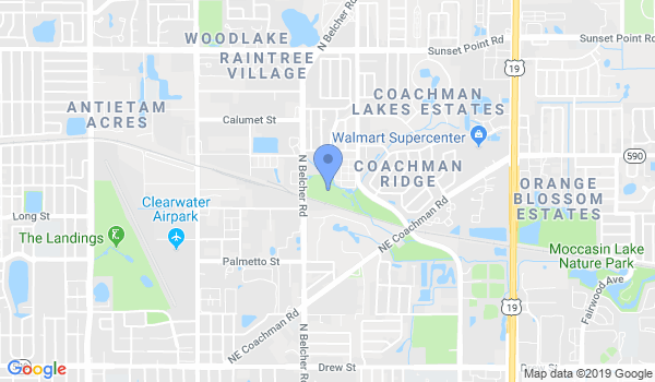 Clearwater Martial Arts location Map