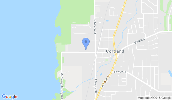 Cortland Karate Center location Map
