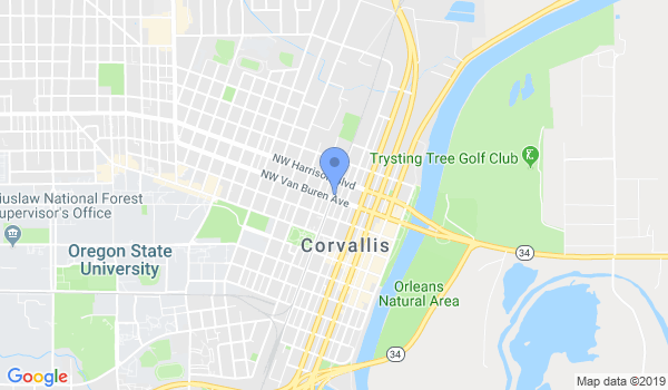 Corvallis Karate School location Map