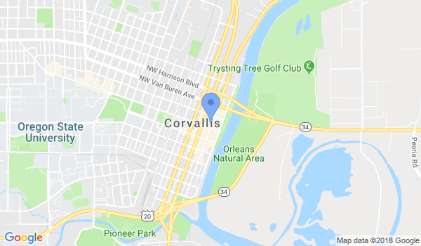 Corvallis Karate Dojo location Map