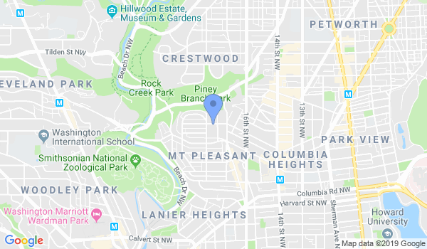 DC Self Defense Karate Association location Map