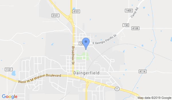 Daingerfield Karate Ctr location Map