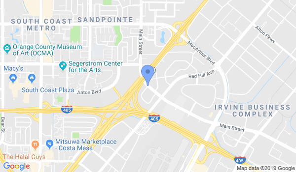 Orange County Kickboxing & Mixed Martial Arts location Map