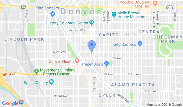Denver Kung Fu location Map