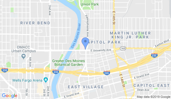 Des Moines Karate Club location Map