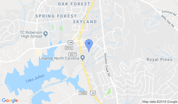 Dojoku Martial Arts of Asheville location Map