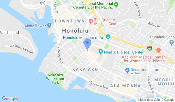 Downtown Karate Dojo location Map