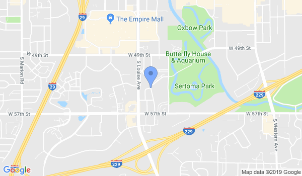 Dynamic Martial Arts of Sioux Falls location Map