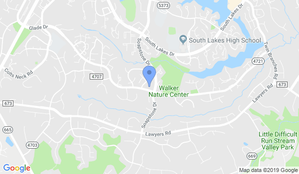 Ueshiro East Meets West Karate Club of Northern Virginia location Map