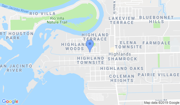East Houston Aikido Club location Map