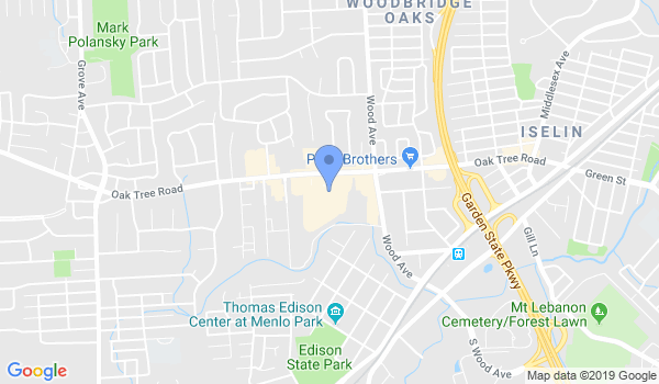 Edison Martial Arts Academy location Map