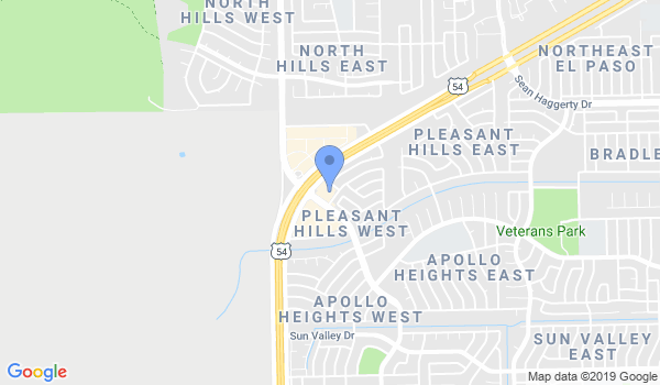 El Paso Karate location Map