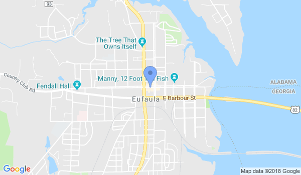 Eufaula Martial Arts Center location Map